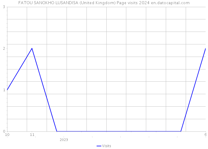 FATOU SANOKHO LUSANDISA (United Kingdom) Page visits 2024 