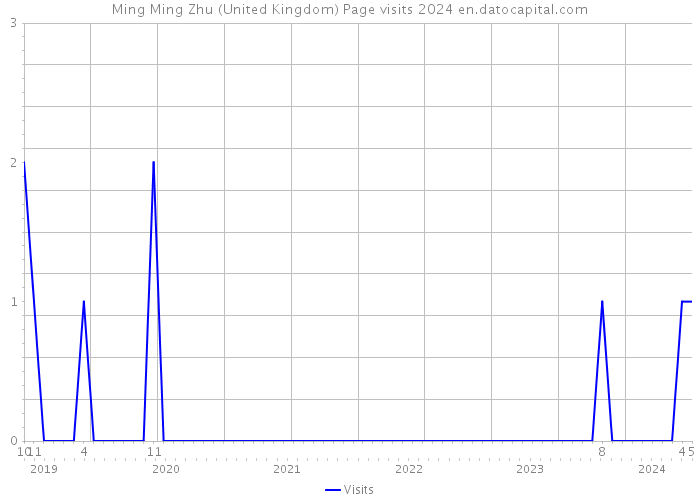 Ming Ming Zhu (United Kingdom) Page visits 2024 