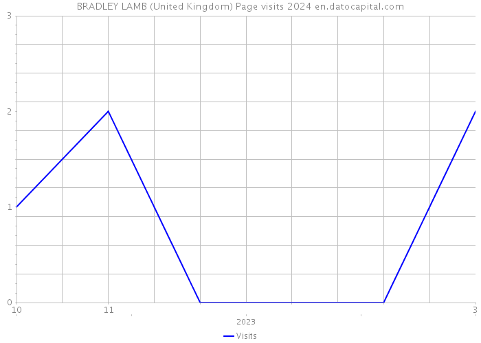BRADLEY LAMB (United Kingdom) Page visits 2024 