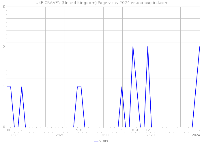 LUKE CRAVEN (United Kingdom) Page visits 2024 