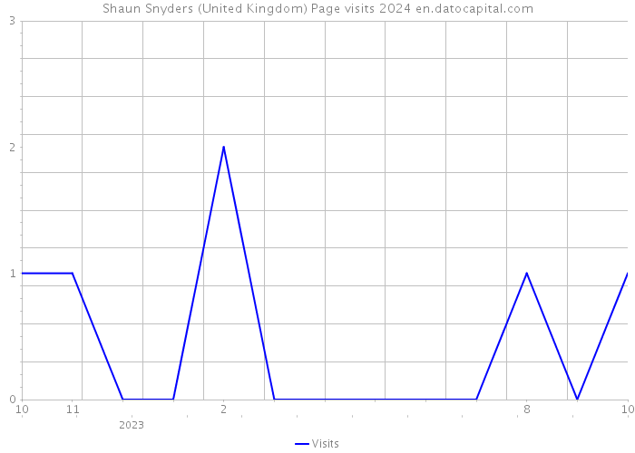 Shaun Snyders (United Kingdom) Page visits 2024 