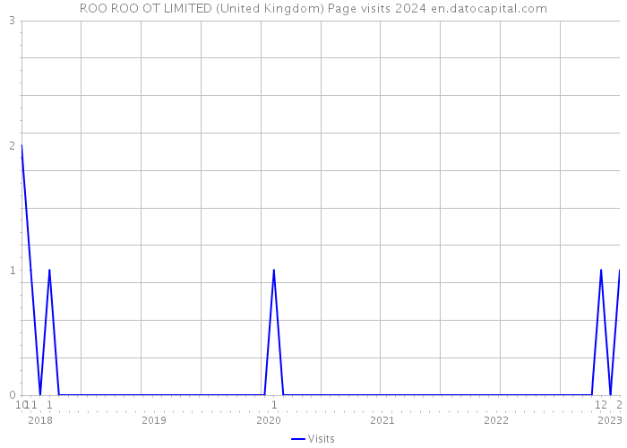 ROO ROO OT LIMITED (United Kingdom) Page visits 2024 