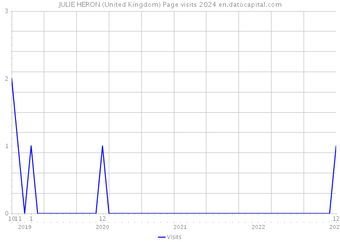 JULIE HERON (United Kingdom) Page visits 2024 