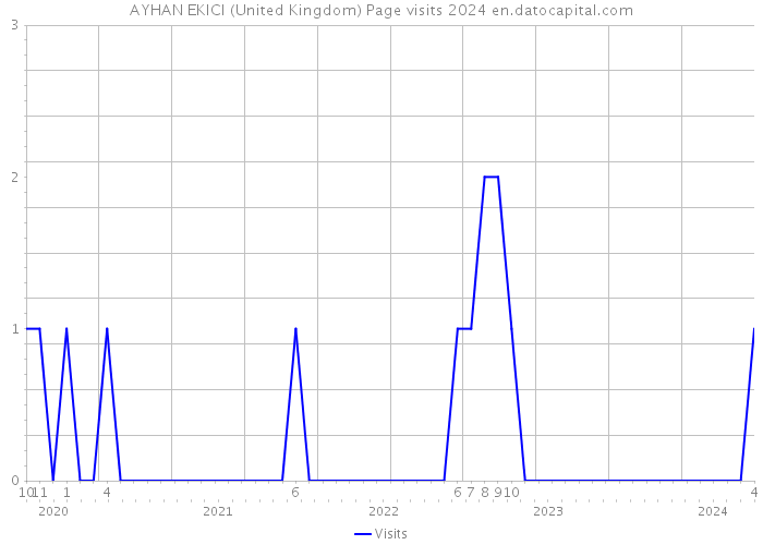 AYHAN EKICI (United Kingdom) Page visits 2024 