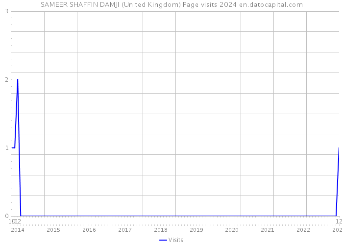 SAMEER SHAFFIN DAMJI (United Kingdom) Page visits 2024 