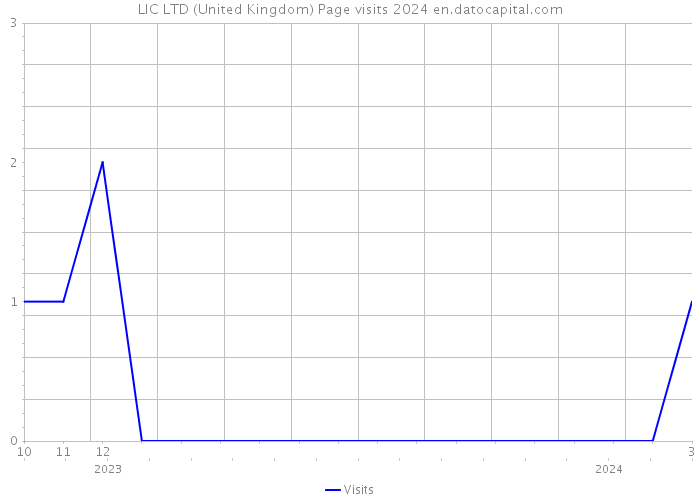 LIC LTD (United Kingdom) Page visits 2024 