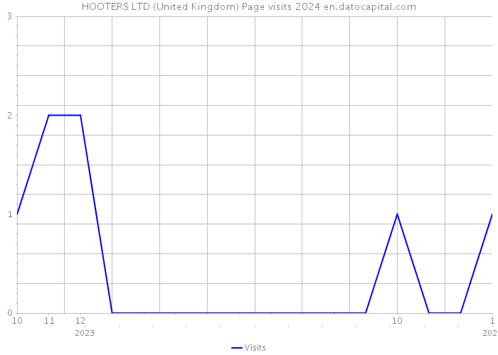 HOOTERS LTD (United Kingdom) Page visits 2024 