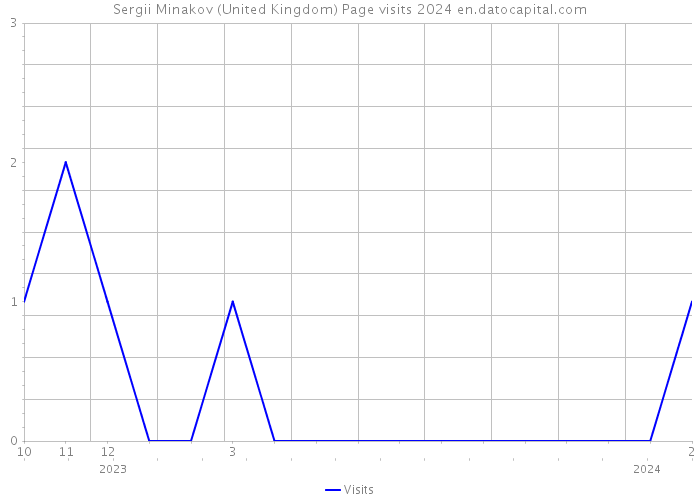 Sergii Minakov (United Kingdom) Page visits 2024 