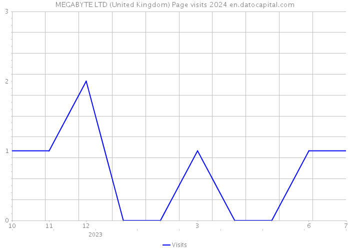 MEGABYTE LTD (United Kingdom) Page visits 2024 