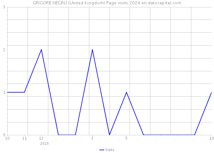GRIGORE NEGRU (United Kingdom) Page visits 2024 