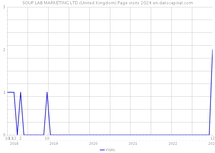 SOUP LAB MARKETING LTD (United Kingdom) Page visits 2024 