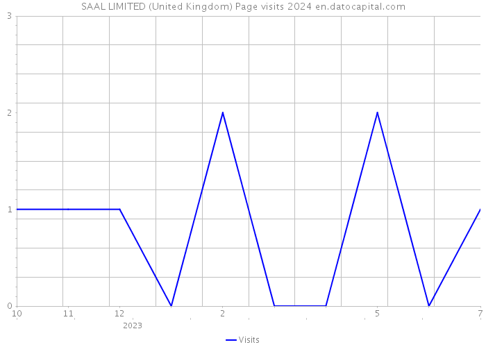 SAAL LIMITED (United Kingdom) Page visits 2024 