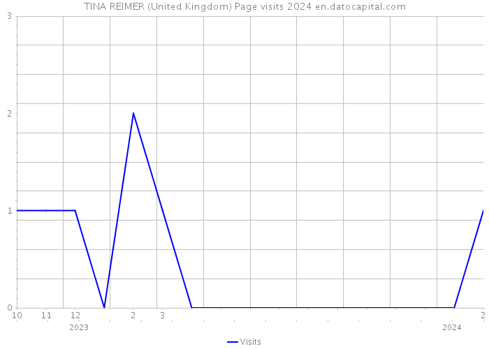 TINA REIMER (United Kingdom) Page visits 2024 