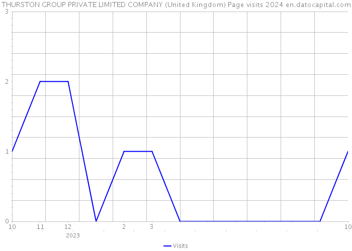 THURSTON GROUP PRIVATE LIMITED COMPANY (United Kingdom) Page visits 2024 