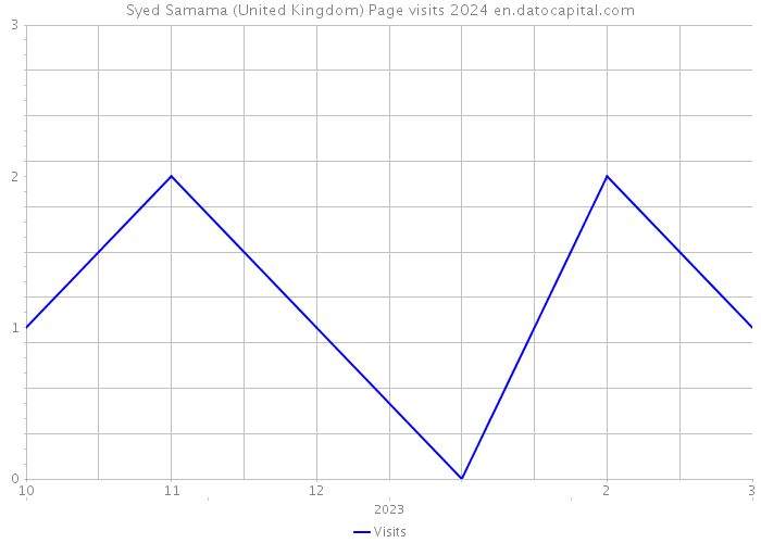 Syed Samama (United Kingdom) Page visits 2024 