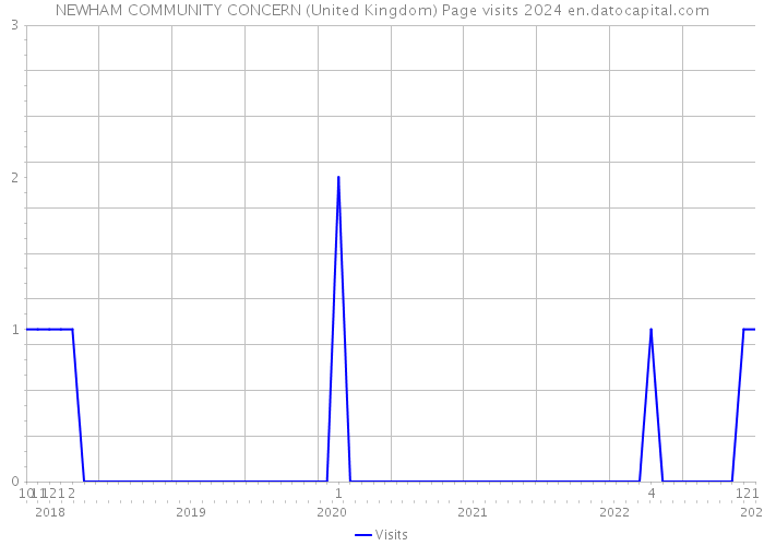NEWHAM COMMUNITY CONCERN (United Kingdom) Page visits 2024 