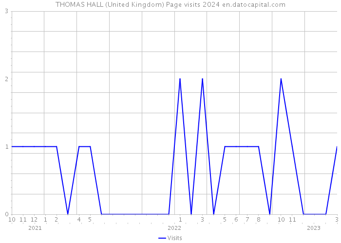 THOMAS HALL (United Kingdom) Page visits 2024 