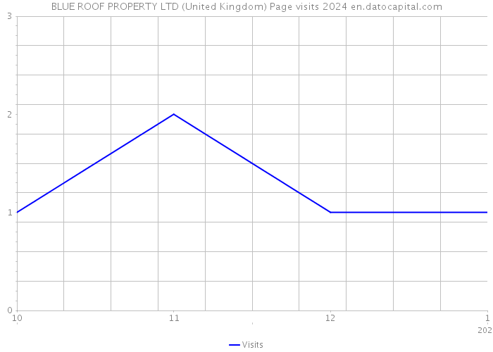 BLUE ROOF PROPERTY LTD (United Kingdom) Page visits 2024 