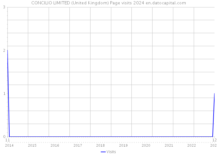 CONCILIO LIMITED (United Kingdom) Page visits 2024 