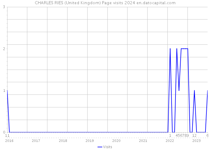 CHARLES RIES (United Kingdom) Page visits 2024 