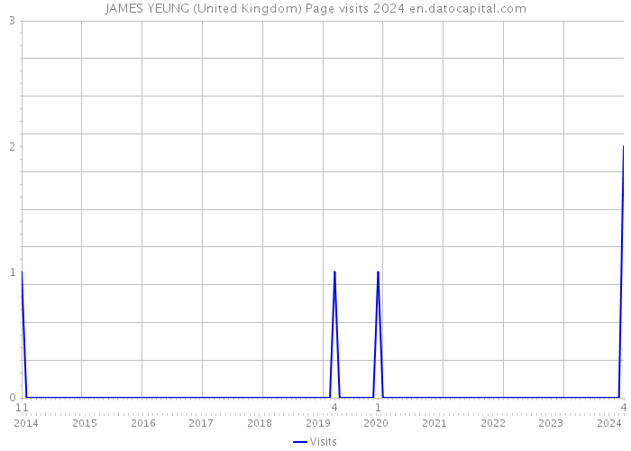 JAMES YEUNG (United Kingdom) Page visits 2024 