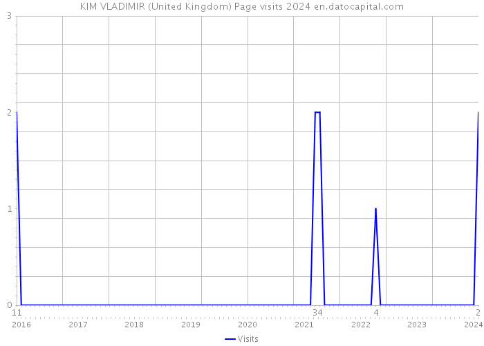 KIM VLADIMIR (United Kingdom) Page visits 2024 