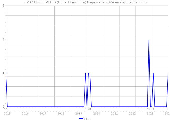 P MAGUIRE LIMITED (United Kingdom) Page visits 2024 
