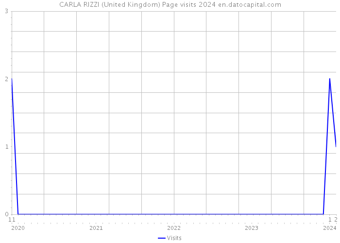 CARLA RIZZI (United Kingdom) Page visits 2024 