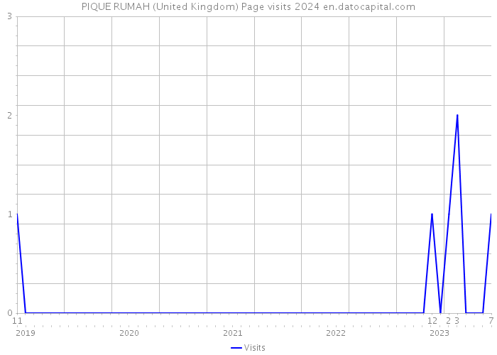 PIQUE RUMAH (United Kingdom) Page visits 2024 