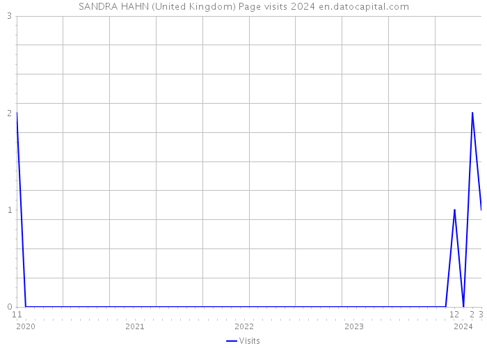 SANDRA HAHN (United Kingdom) Page visits 2024 