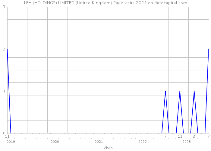 LFH (HOLDINGS) LIMITED (United Kingdom) Page visits 2024 