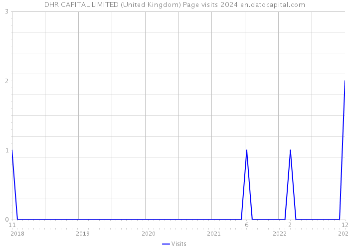 DHR CAPITAL LIMITED (United Kingdom) Page visits 2024 