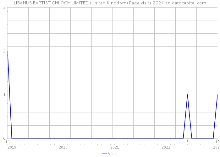 LIBANUS BAPTIST CHURCH LIMITED (United Kingdom) Page visits 2024 