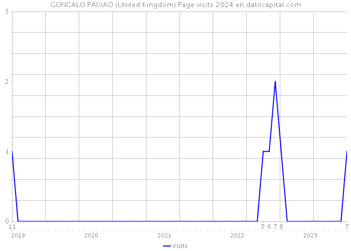 GONCALO PAIXAO (United Kingdom) Page visits 2024 