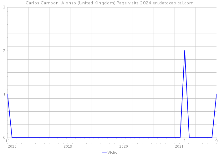 Carlos Campon-Alonso (United Kingdom) Page visits 2024 
