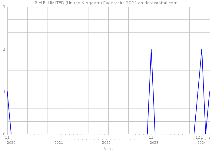 R.H.B. LIMITED (United Kingdom) Page visits 2024 