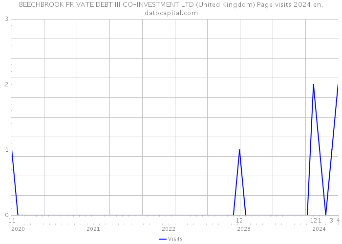 BEECHBROOK PRIVATE DEBT III CO-INVESTMENT LTD (United Kingdom) Page visits 2024 