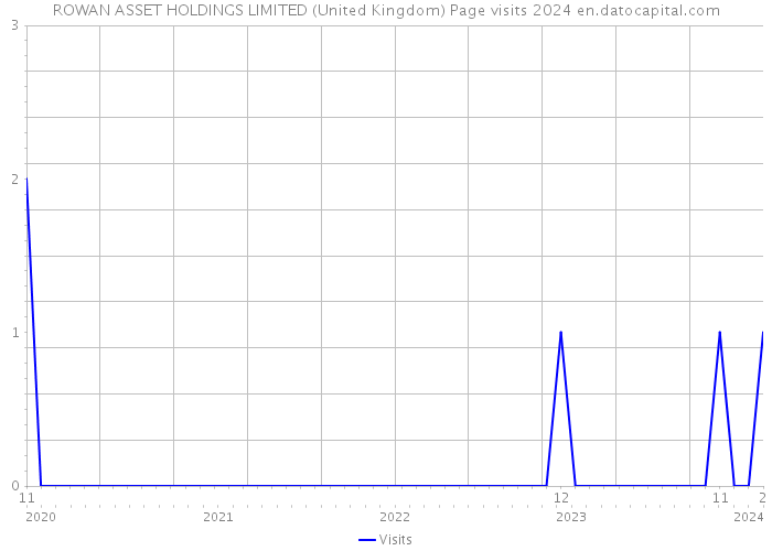 ROWAN ASSET HOLDINGS LIMITED (United Kingdom) Page visits 2024 