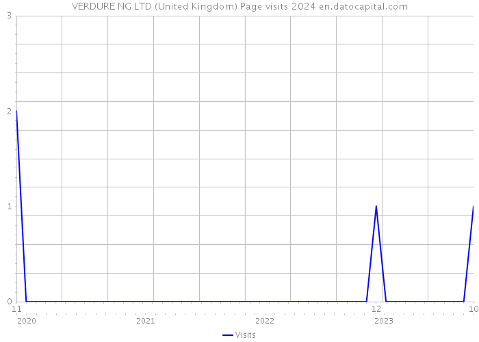 VERDURE NG LTD (United Kingdom) Page visits 2024 
