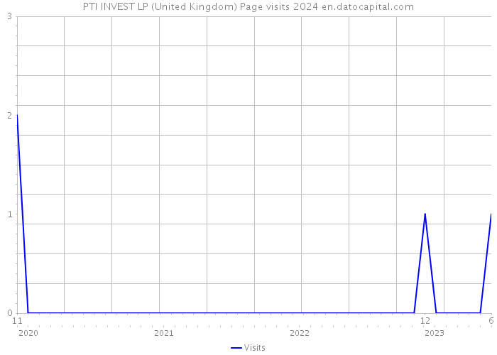 PTI INVEST LP (United Kingdom) Page visits 2024 