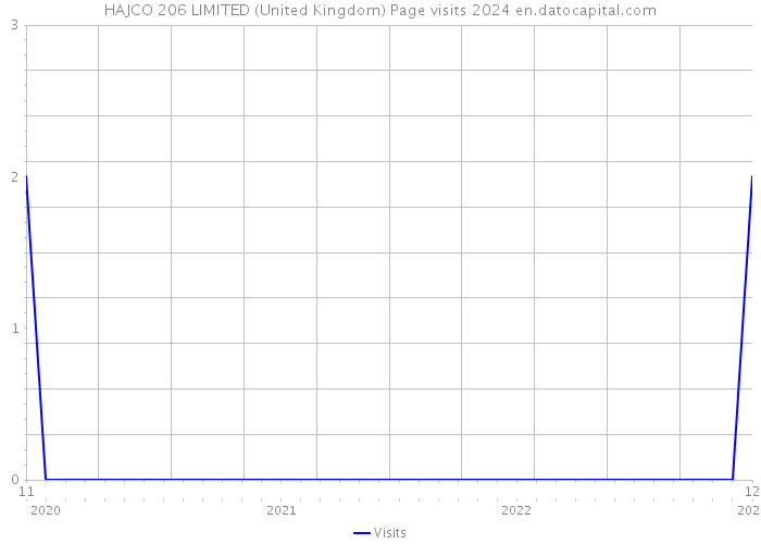 HAJCO 206 LIMITED (United Kingdom) Page visits 2024 