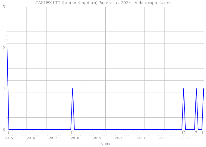 GARNEX LTD (United Kingdom) Page visits 2024 