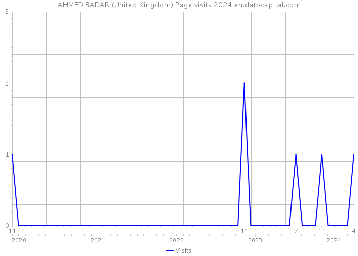 AHMED BADAR (United Kingdom) Page visits 2024 