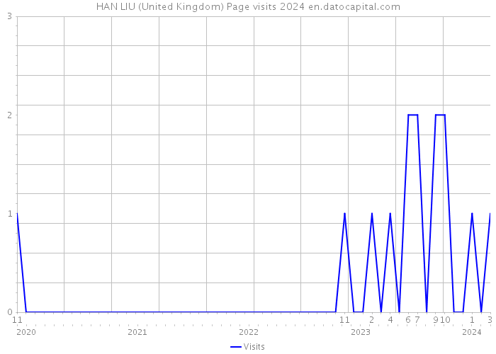 HAN LIU (United Kingdom) Page visits 2024 