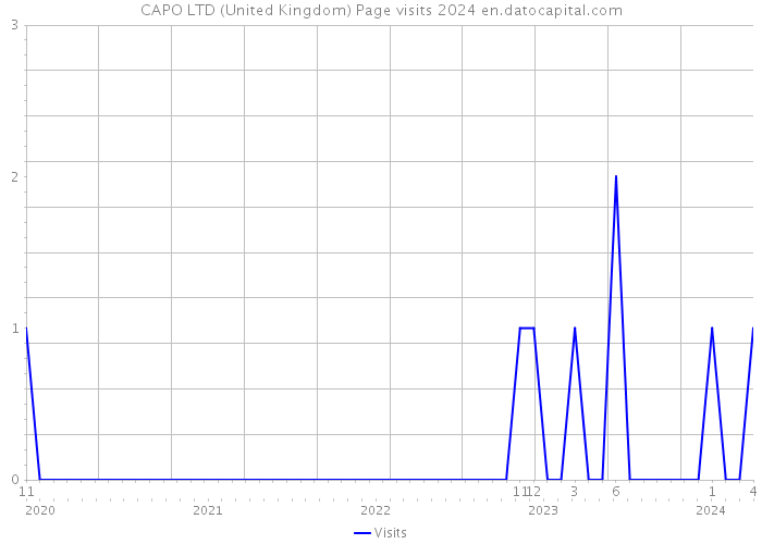 CAPO LTD (United Kingdom) Page visits 2024 