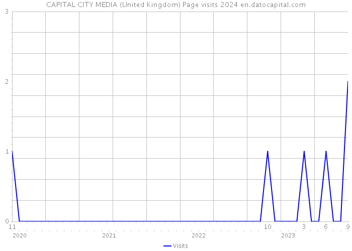 CAPITAL CITY MEDIA (United Kingdom) Page visits 2024 