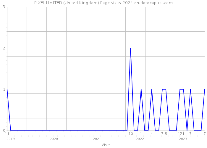PIXEL LIMITED (United Kingdom) Page visits 2024 