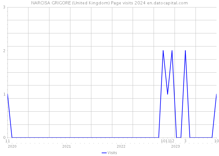 NARCISA GRIGORE (United Kingdom) Page visits 2024 