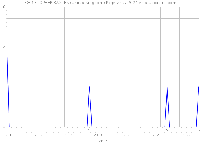 CHRISTOPHER BAXTER (United Kingdom) Page visits 2024 