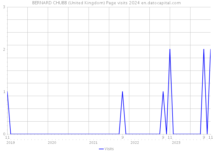 BERNARD CHUBB (United Kingdom) Page visits 2024 